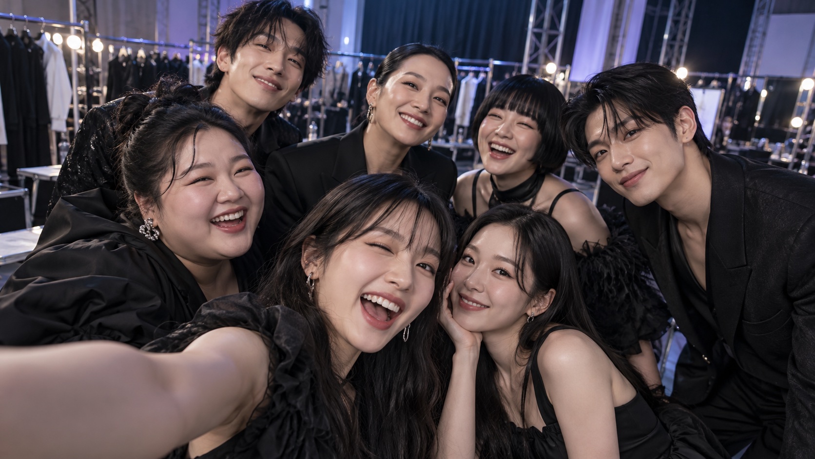 Backstage selfie